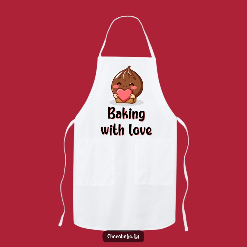 Funny Shy Truffle Apron - Baker's Sweet Kitchen Love