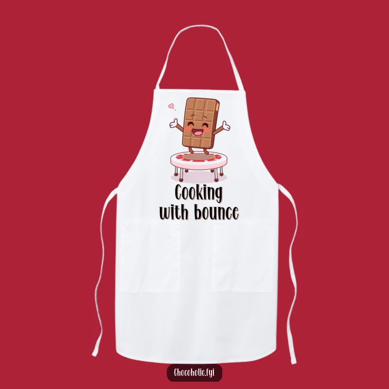 Funny Marshmallow Trampoline Apron - Bake with Bouncy Fun!
