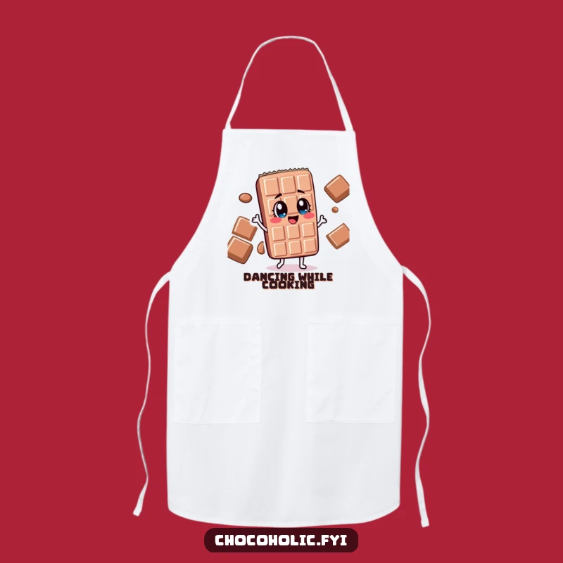 Funny Dancing Chocolate Bar Apron - Chef's Silly Eyes Accessory