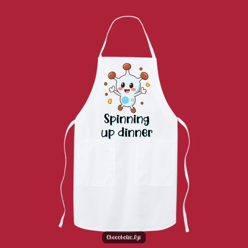 Funny Chocolate Molecule Apron: Cook with Energy in this Science Character Kitchenwear
