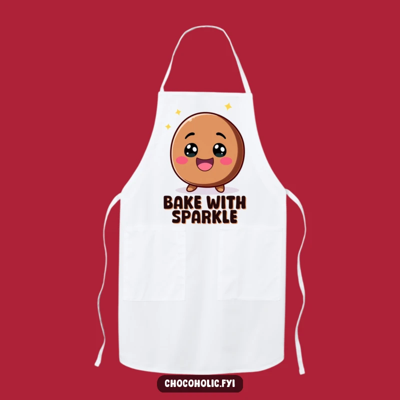 Funny Kawaii Chocolate Chip Apron - Cheerful Kitchen Character Wear