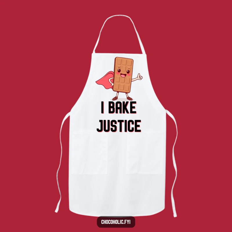 Funny Hero Chocolate Bar Apron - Chef's Courageous & Cheerful Kitchen Companion