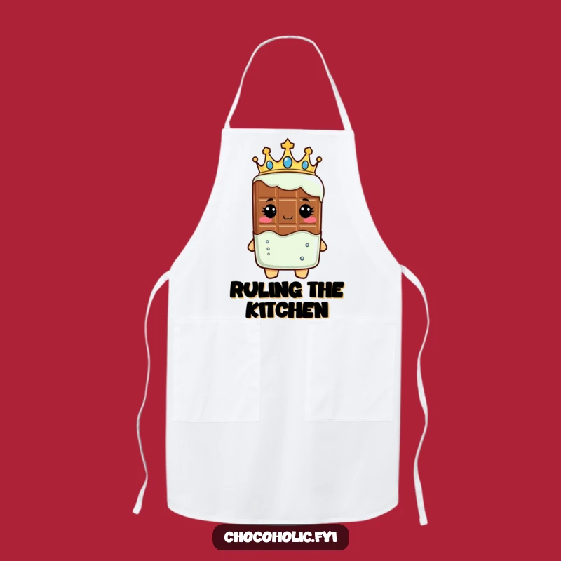 Funny Royal Chocolate Bar Apron: Cook Like Royalty - A Kingly Gift