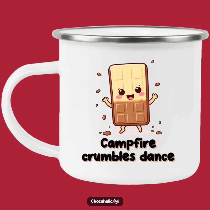 Funny Kawaii Chocolate Dance Camping Mug: Sweet Outdoor Gift