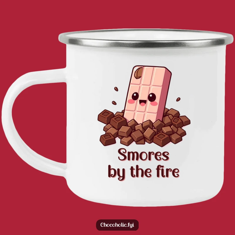 Funny Chocolate Hug Camping Mug: Sweet Adventures Await!