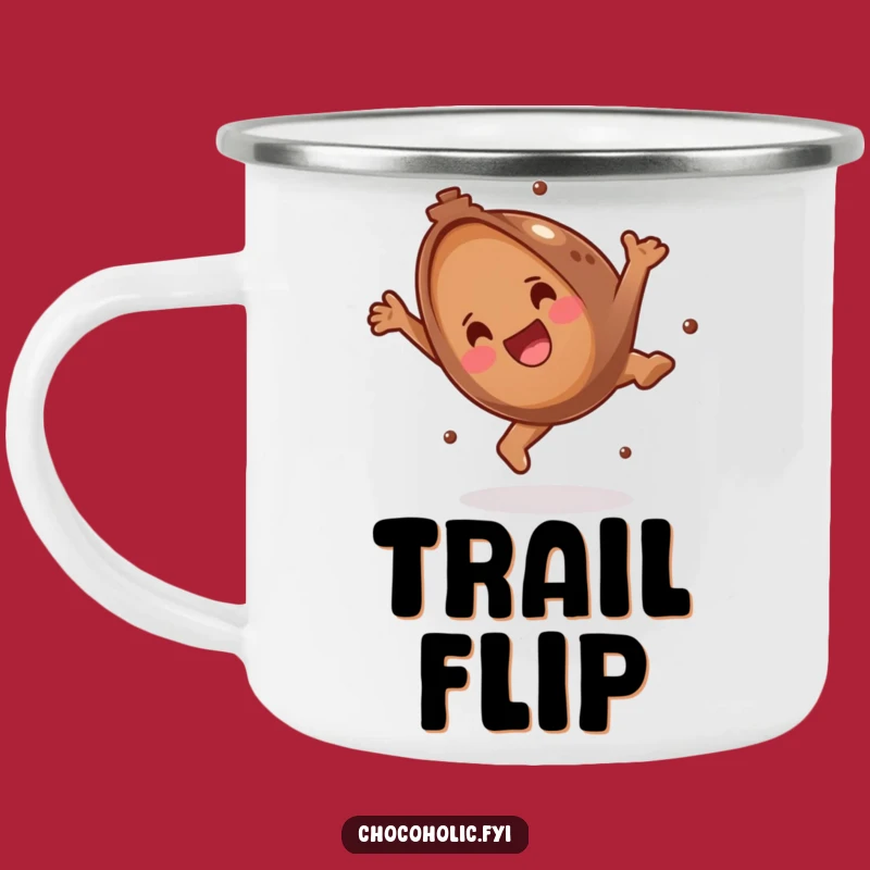 Funny Chocolate Truffle Somersault Camping Mug: Enjoy Joyful Sips, a Great Funny Gift
