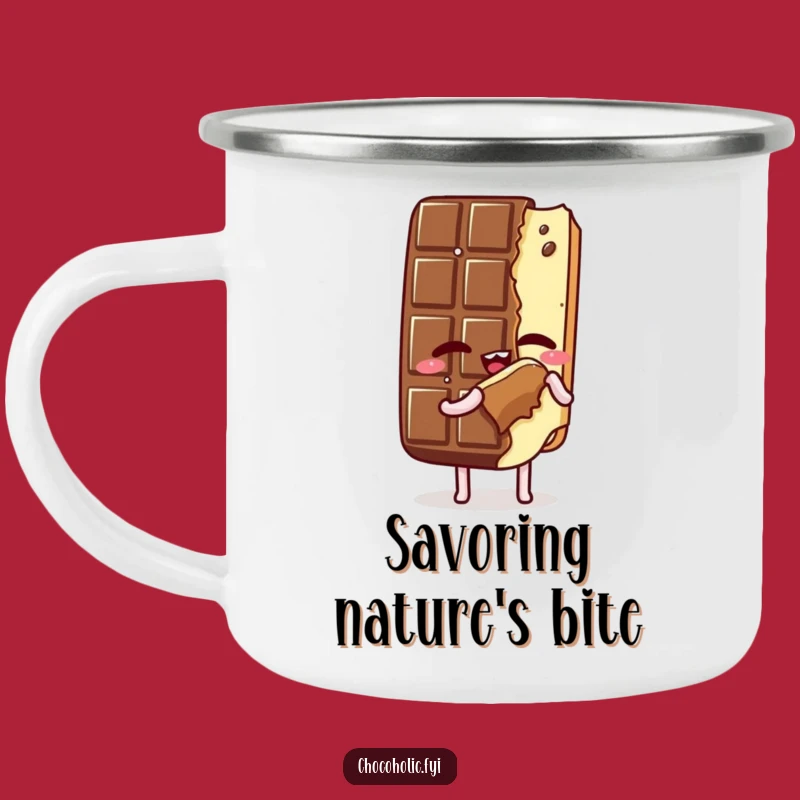 Funny Self-Love Chocolate Camping Mug: Savoring Outdoor Gift
