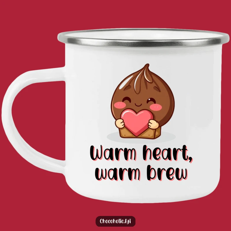 Funny Shy Truffle Enamel Mug - Outdoor Love Treat