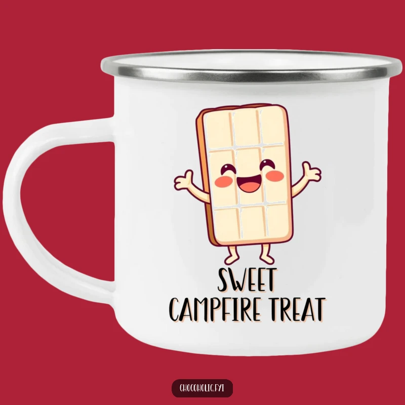 Funny Happy Chocolate Dancer Camping Mug - Sweet Adventures Gift