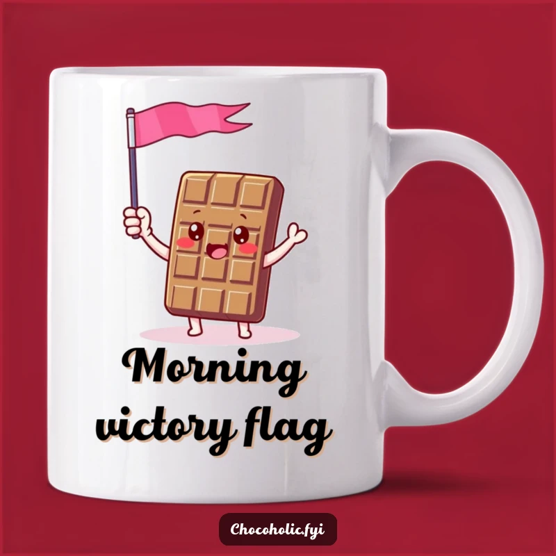 Funny Chocolate Celebration Mug - Wave Your Sweetest Joy!