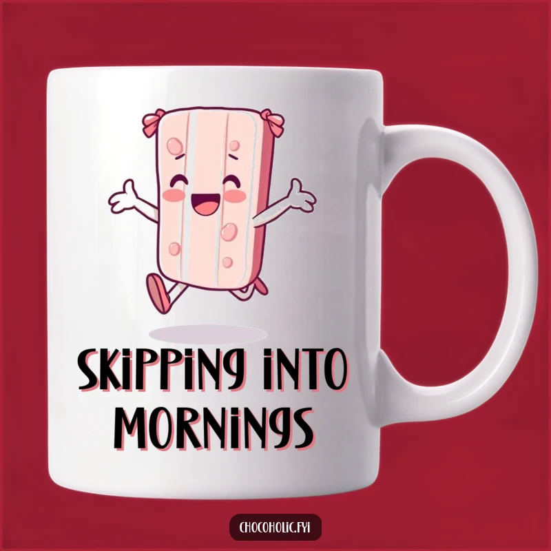 Funny Kawaii Candy Bar Mug - Joyful Character Gift Idea