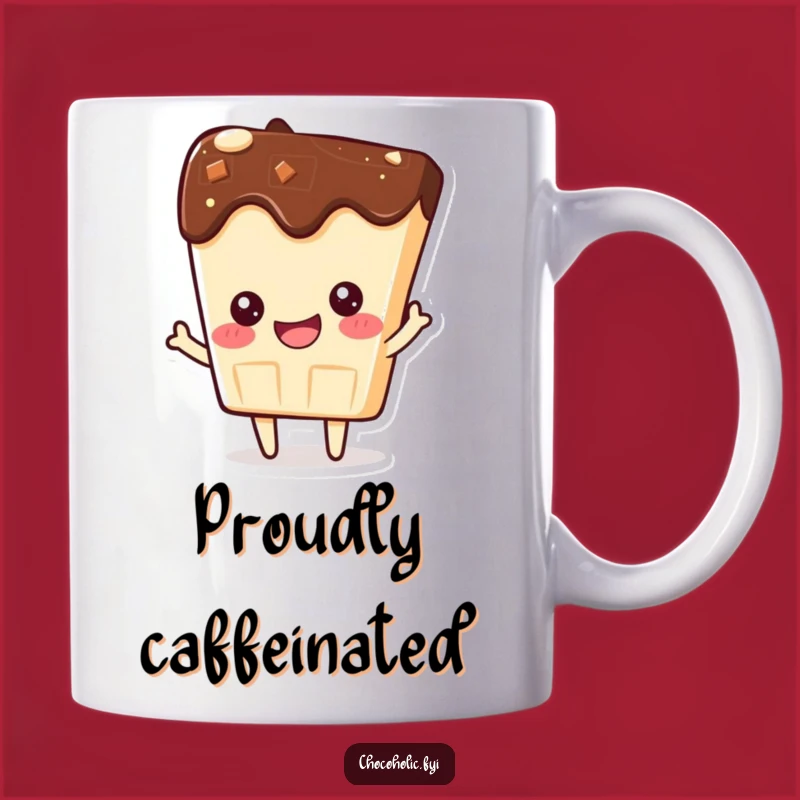 Funny Kawaii Chocolate Bar Mug - Proud & Joyful, Perfect Gift