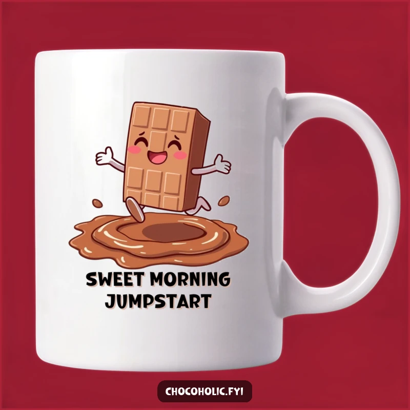 Funny Leap Chocolate Mug - Joyful Candy Character Sweet Gift!