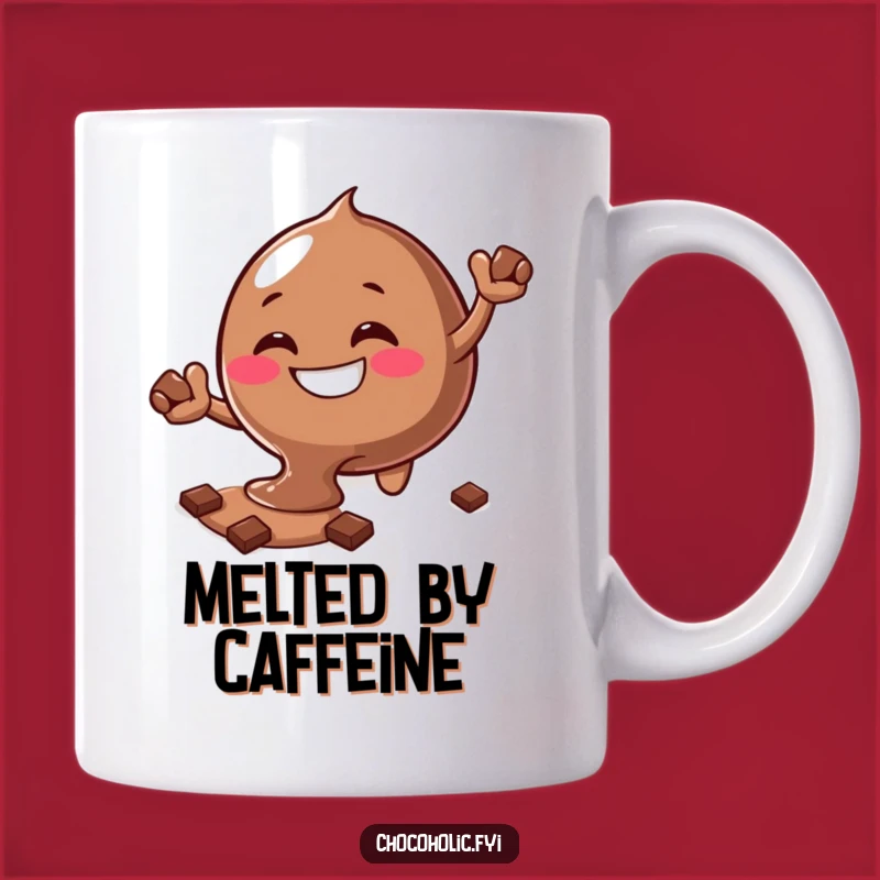 Funny Melting Chocolate Blob Mug - Indulgent Sweet Treat Lover Gift