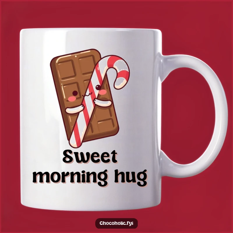 Funny Chocolate Hug Mug: A Sweet Embrace Gift for Candy Lovers