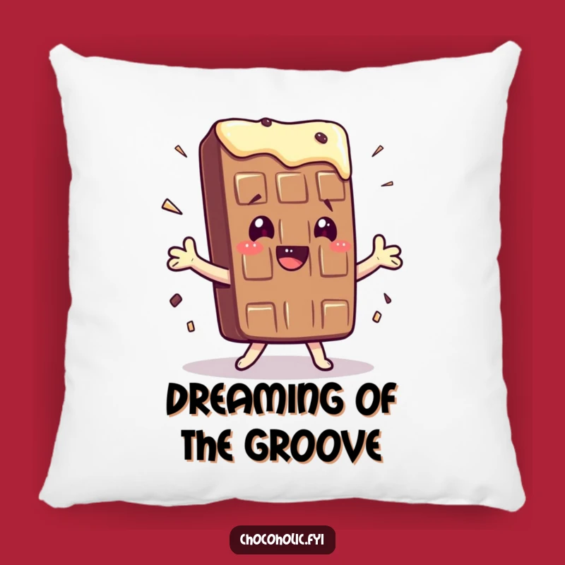 Funny Kawaii Chocolate Bar Shimmy Pillow - Comfy Dance Decor, Unique Gift