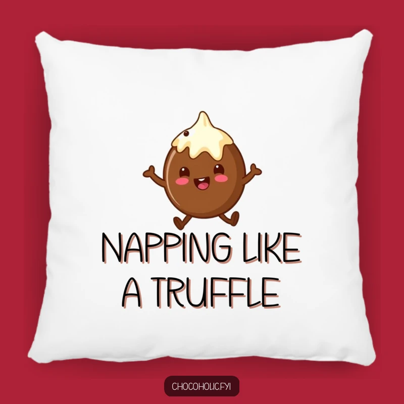 Funny Chocolate Truffle Hop Pillow: Snuggle with Sweetness and Comfort