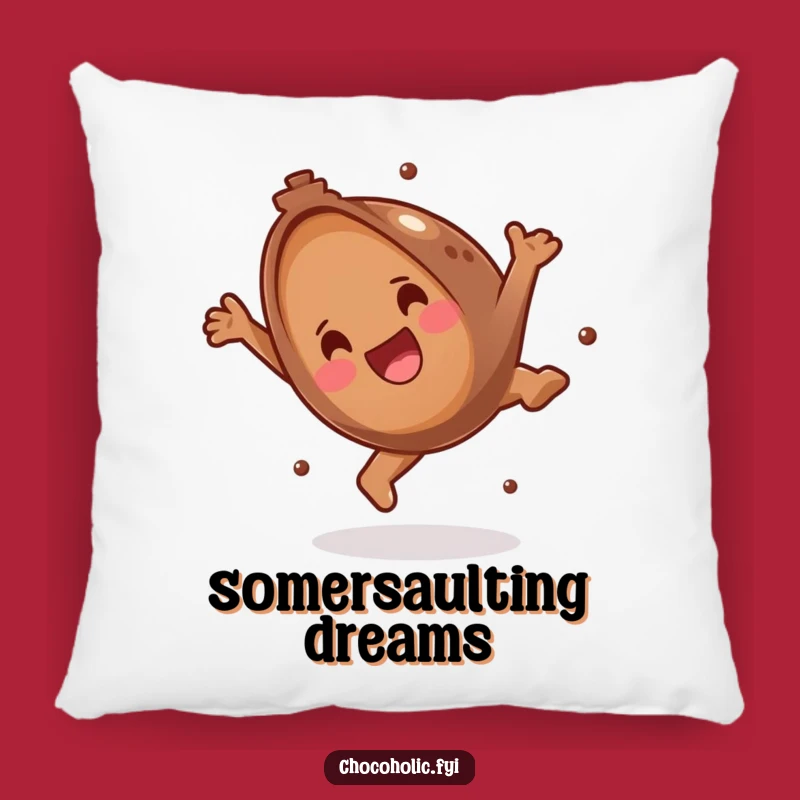 Funny Chocolate Truffle Somersault Pillow: Cuddle Up with Joy and a Funny Gift