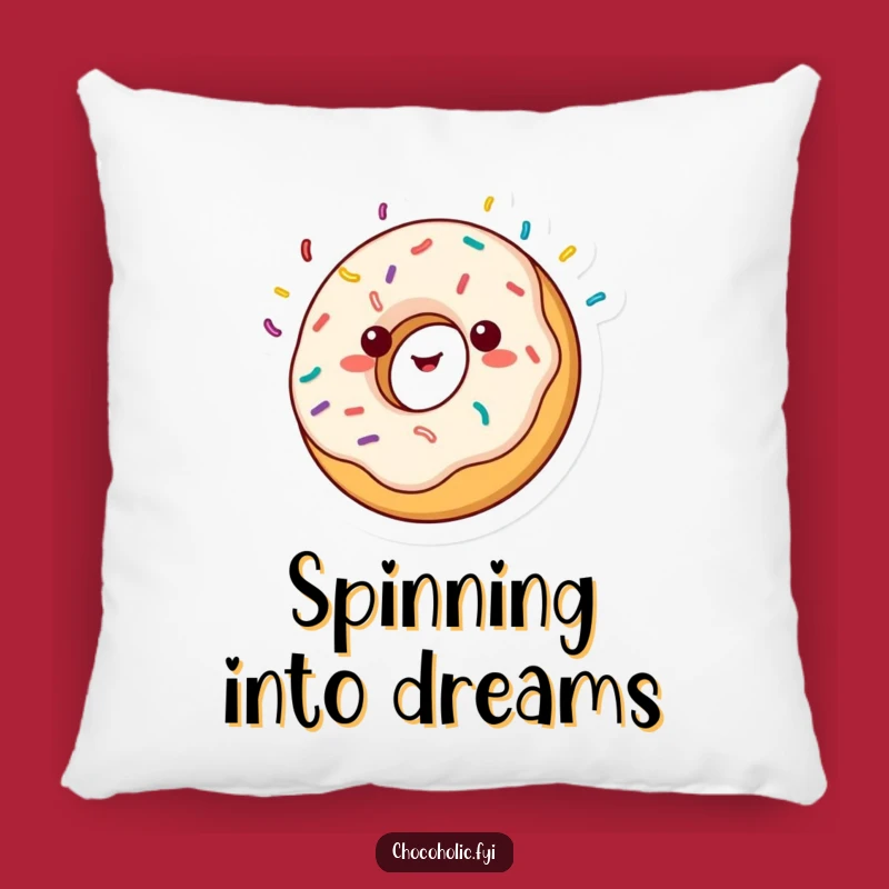 Funny Donut Spin Pillow: Snuggle with Sweetness & Fun - Great Gift!