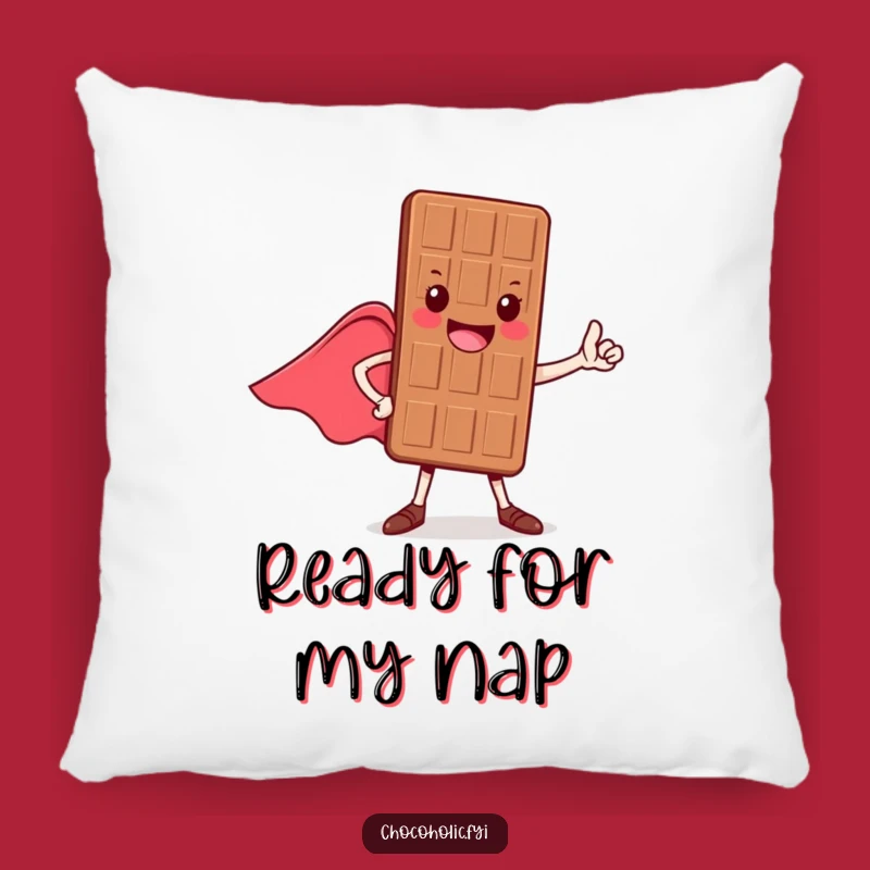 Funny Hero Chocolate Bar Pillow - Cozy & Cheerful Accent for Your Sofa