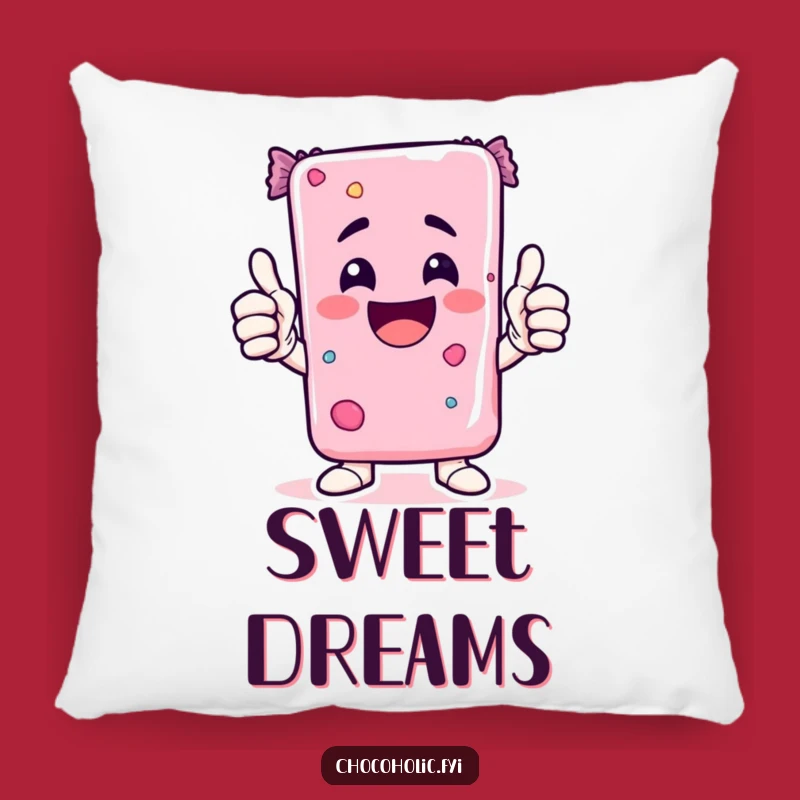 Funny Kawaii Candy Bar Pillow A Comfy Enthusiastic Gift
