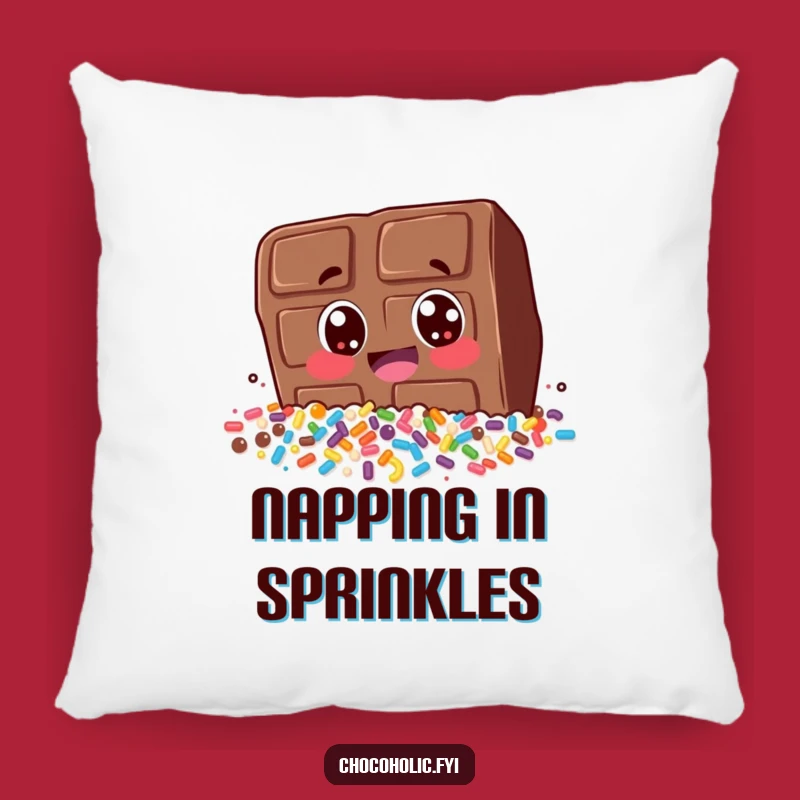 Funny Chocolate Sprinkle Dive Pillow: Cozy Up with This Hilarious Chocolate Bar Character