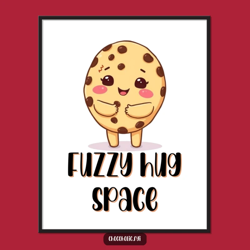 Funny Cookie Hug Digital Art - Instant Comfort Decor, Unique Gift