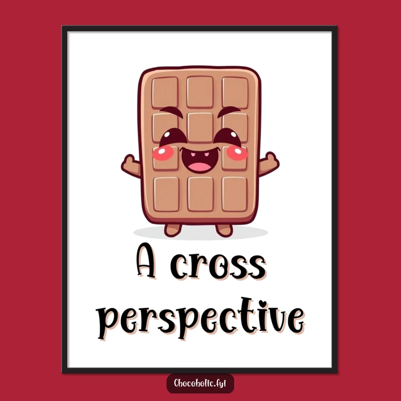 Funny Crossed-Eyes Chocolate Digital Art - Instant Giggle Power!
