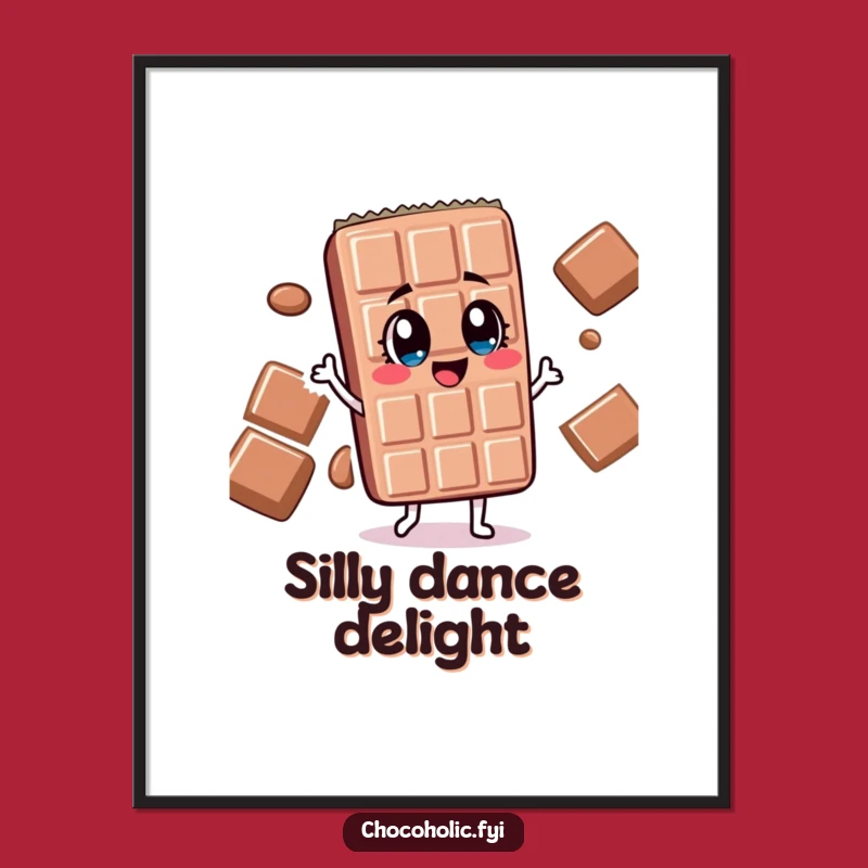 Funny Dancing Chocolate Bar Digital Art - Instant Silly Dance Decor