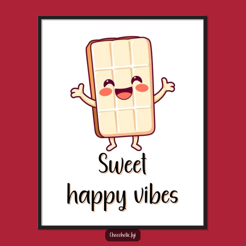 Funny Happy Chocolate Dancer Digital Art - Instant Sweet Decor Gift