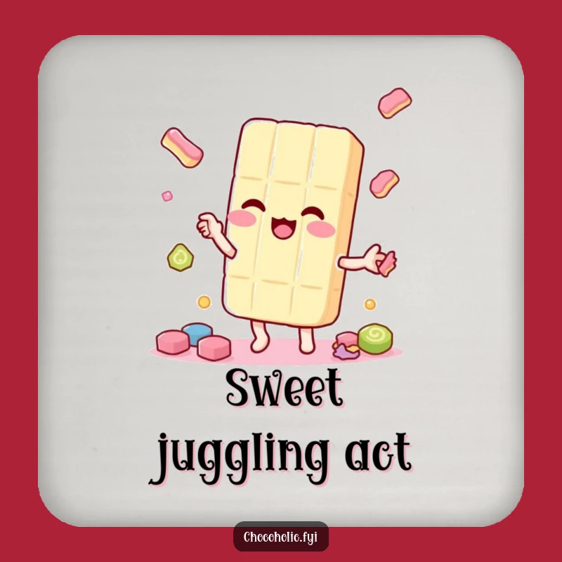 Funny Candy Coaster: Protect Drinks with Playfulness - Perfect Gift!