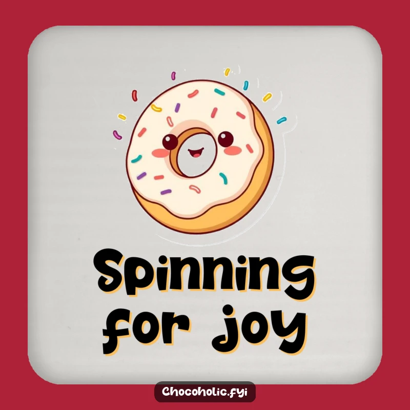 Funny Donut Coaster: Protect Drinks with Delight - Perfect Gift!