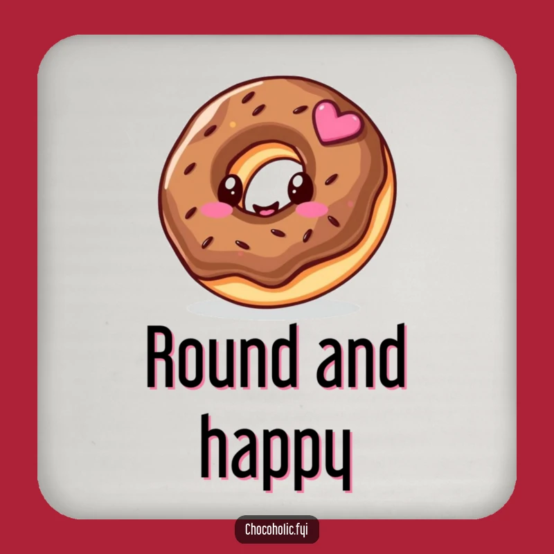 Funny Kawaii Donut Coaster - Protect Surfaces with Sweetness, Gift