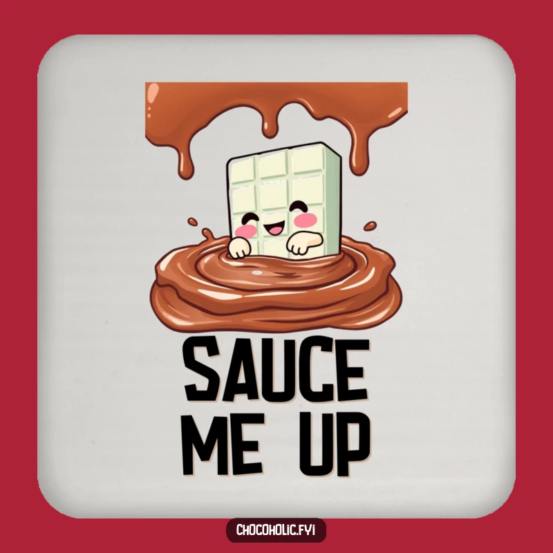 Funny Kawaii Chocolate Bar Dive Coasters - Protect from Chocolate Splatter