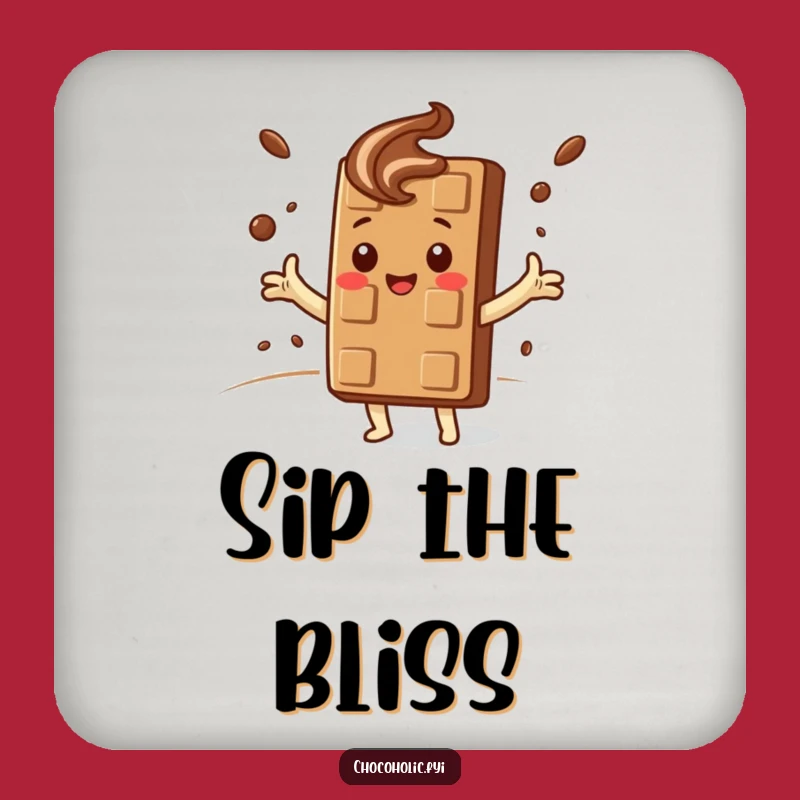 Funny Kawaii Chocolate Cloud Hug Drink Coasters: Protect Surfaces with Sweet Comfort, Funny Gift Set