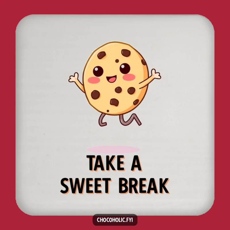 Funny Cookie Coaster: Protect Surfaces with Humor - Perfect Gift!