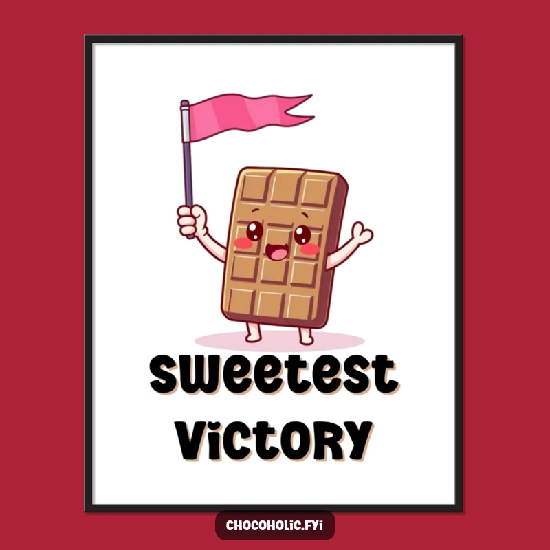 Funny Chocolate Celebration Poster - Walls That Cheer!