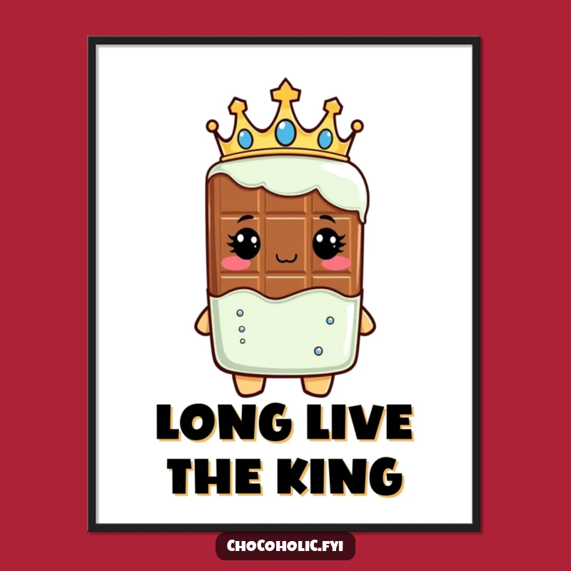 Funny Royal Chocolate Bar Art: Regal Decor - A Majestic Gift