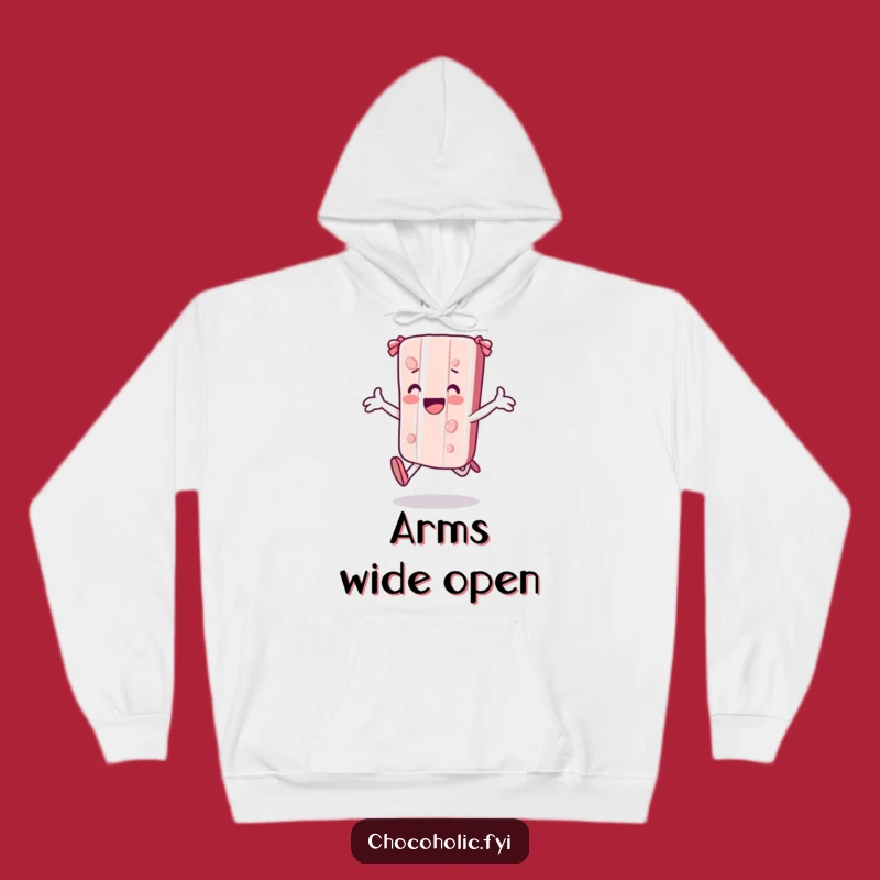 Cozy Funny Kawaii Candy Bar Hoodie - Sweet Character Comfort