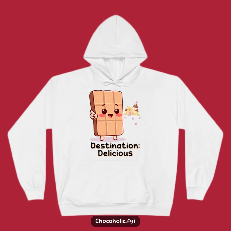 Cozy Funny Kawaii Chocolate Candy Land Hoodie: Dream Big with Sweet Humor, Perfect Funny Gift