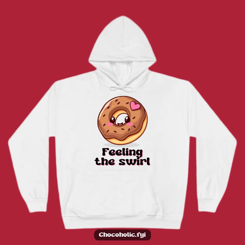 Funny Kawaii Donut Hoodie - Cozy Sweetness, Perfect Loungewear Gift