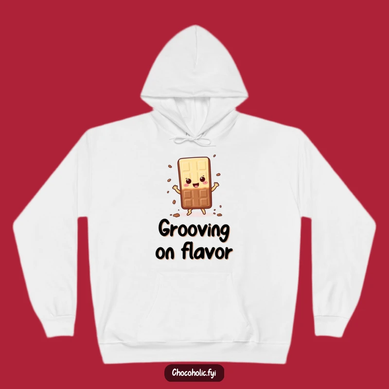 Funny Kawaii Chocolate Dance Hoodie: Happy Crumbs, Cozy Treat