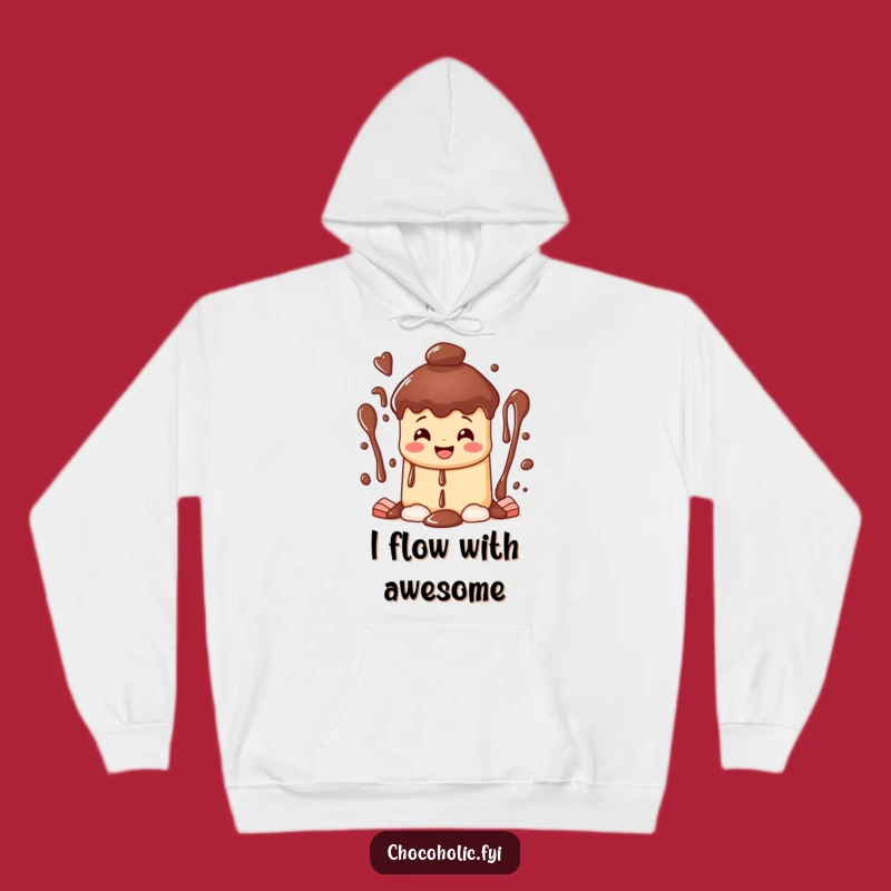 Funny Chocolate Fountain Hoodie: Cozy Up with Sweet Bliss & Character!