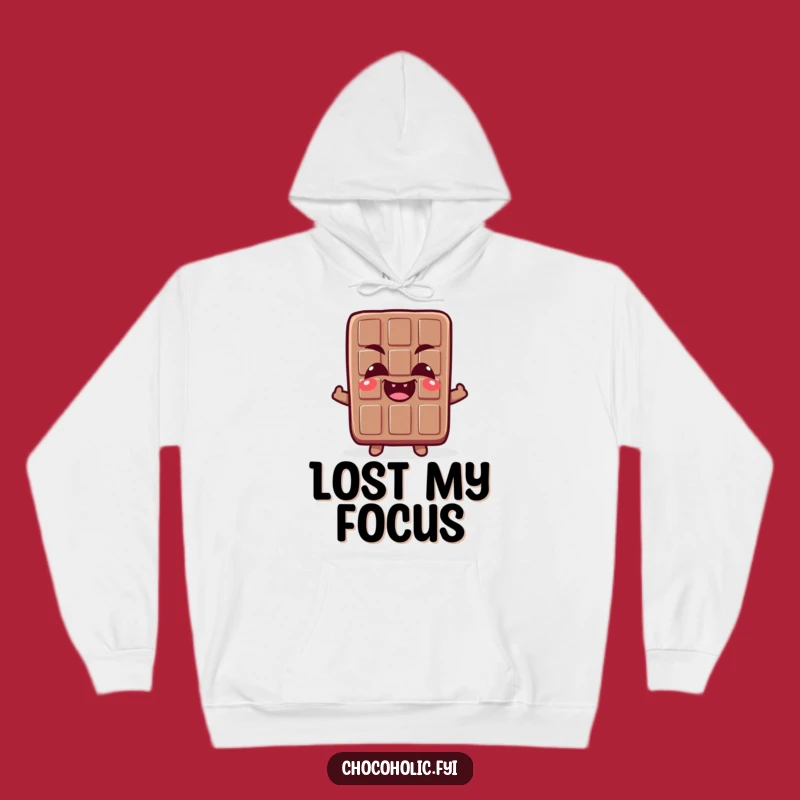 Cozy Funny Crossed-Eyes Chocolate Hoodie - Giggle Guaranteed!