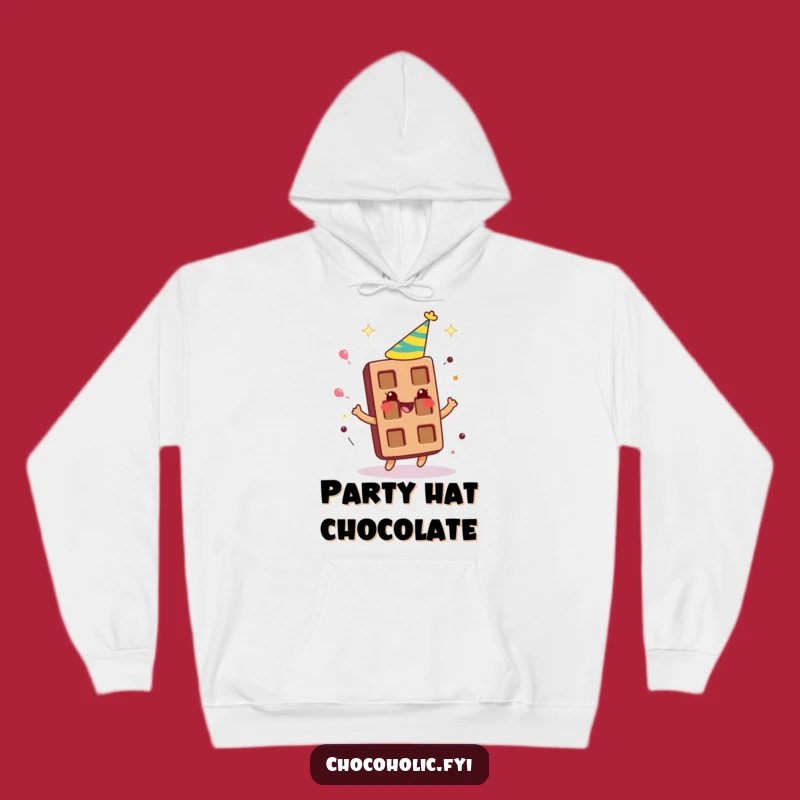 Funny Party Chocolate Bar Hoodie - Cozy Spinning Hat Sweatshirt