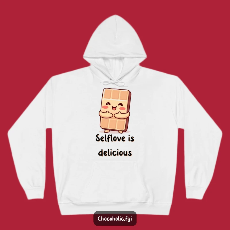 Funny Kawaii Chocolate Hug Hoodie - Cozy Sweet Humor Wear