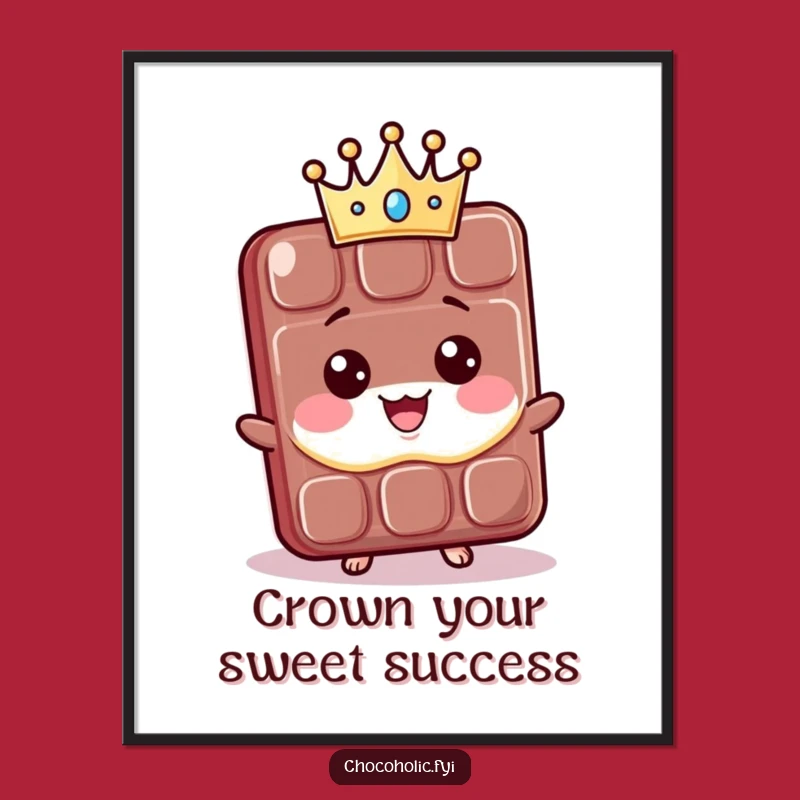 Funny Free Printable Wall Art: Proud Chocolate Bar King Decor
