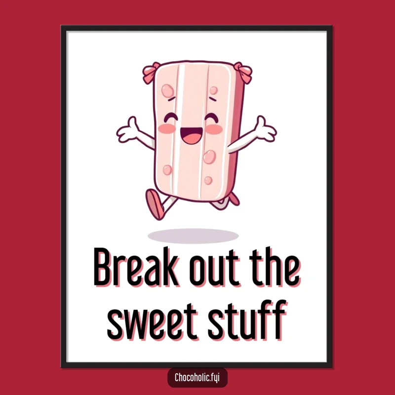 Funny Free Printable Wall Art: Joyful Candy Bar, Whimsical Downloadable Decor