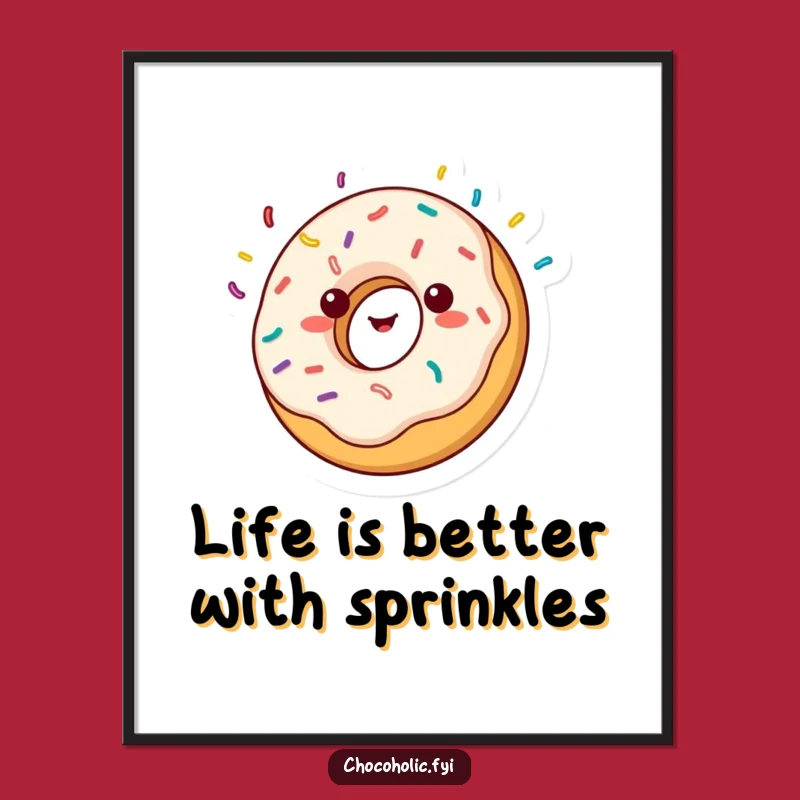 Free Printable Funny Donut Art: Downloadable wall art that’s spinning with delightful humor!