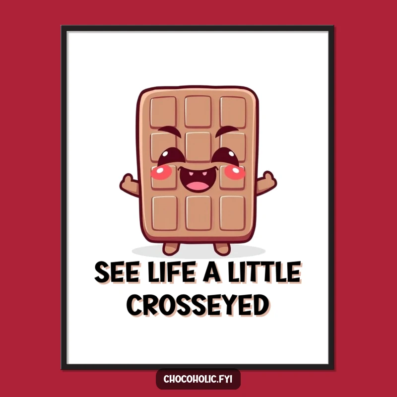 Comical Chocolate Giggles Free Printable Wall Art - Funny Downloadable Art